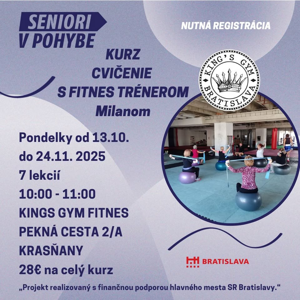 Kurz Cvičenie s fitnes trénerom Milanom /13.10. - 24.11./