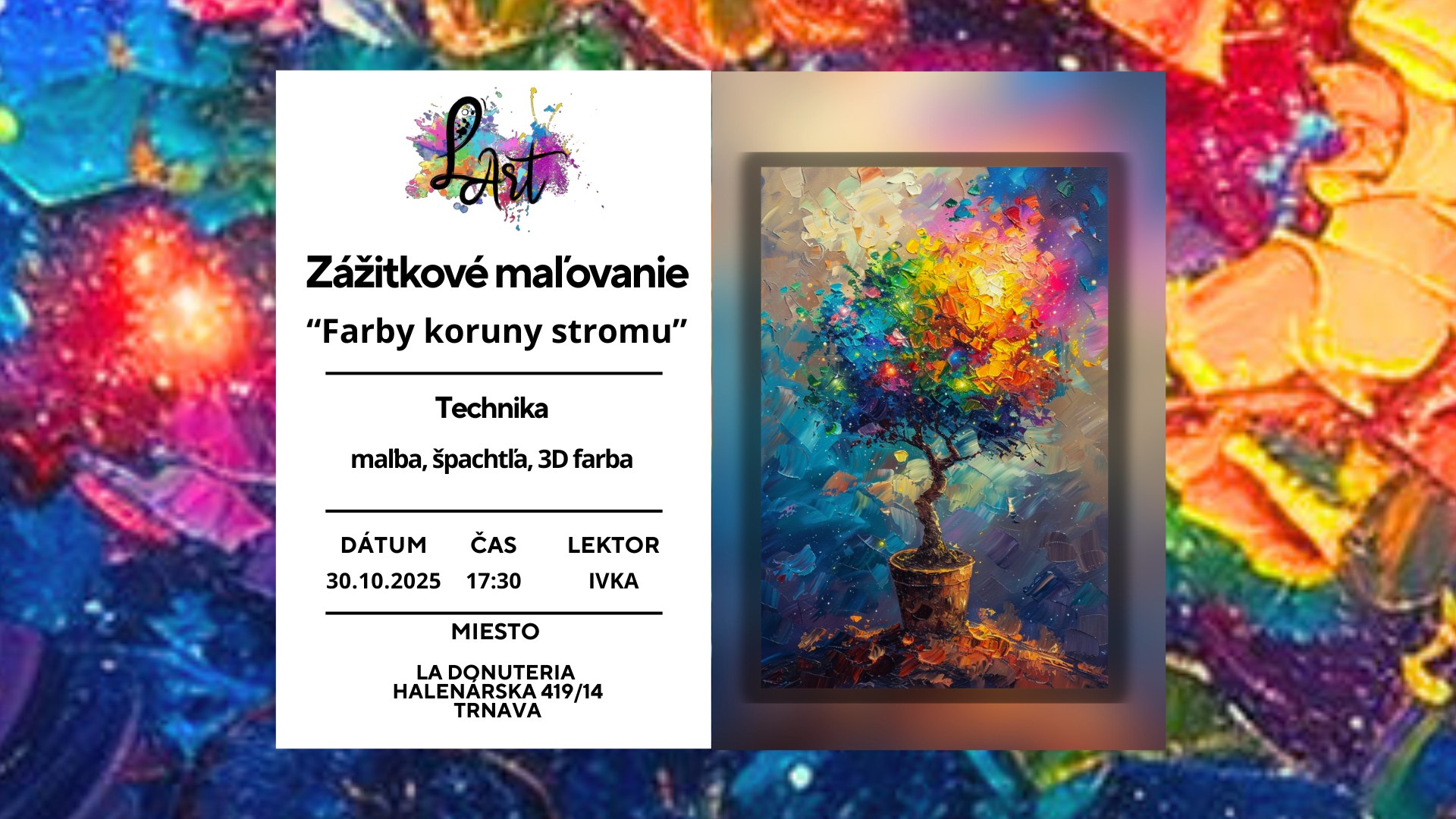 Zážitkové maľovanie- Farby koruny stromu