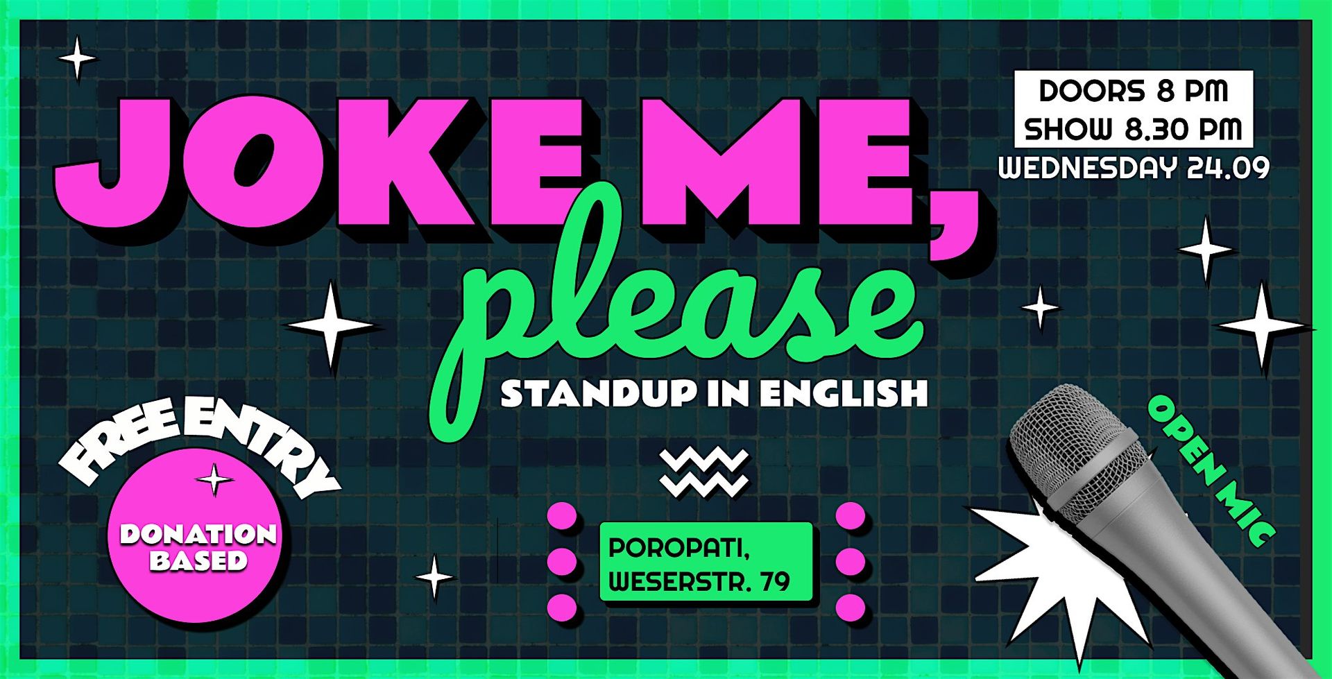 Joke Me Please - English Comedy Open Mic For Everyone