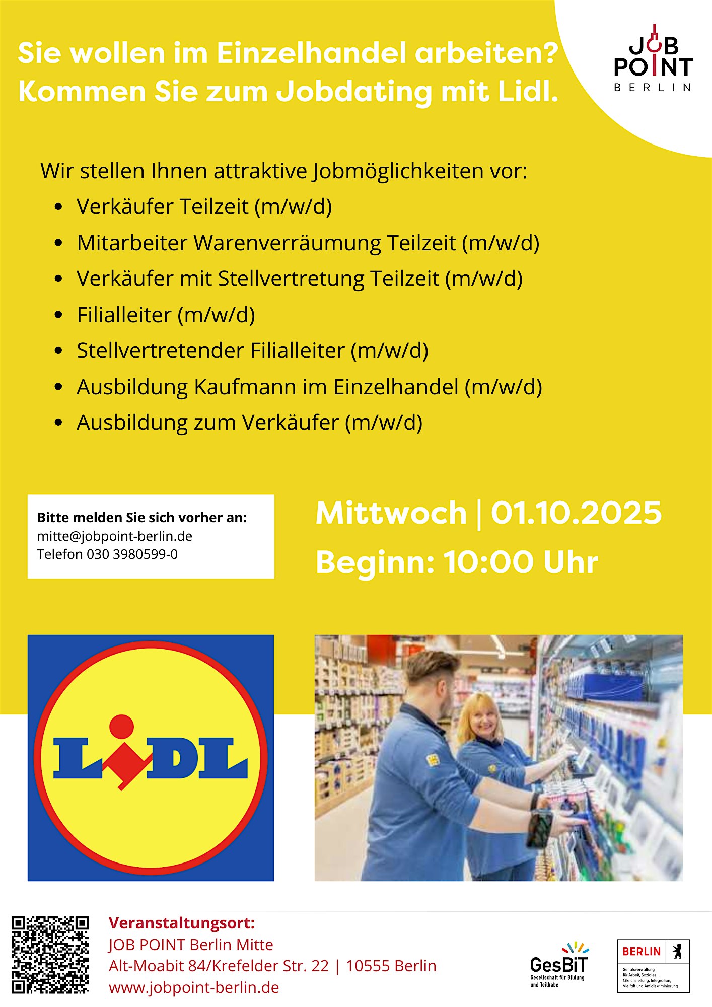 Jobdating im Handel – Lernen Sie den Arbeitgeber Lidl kennen!