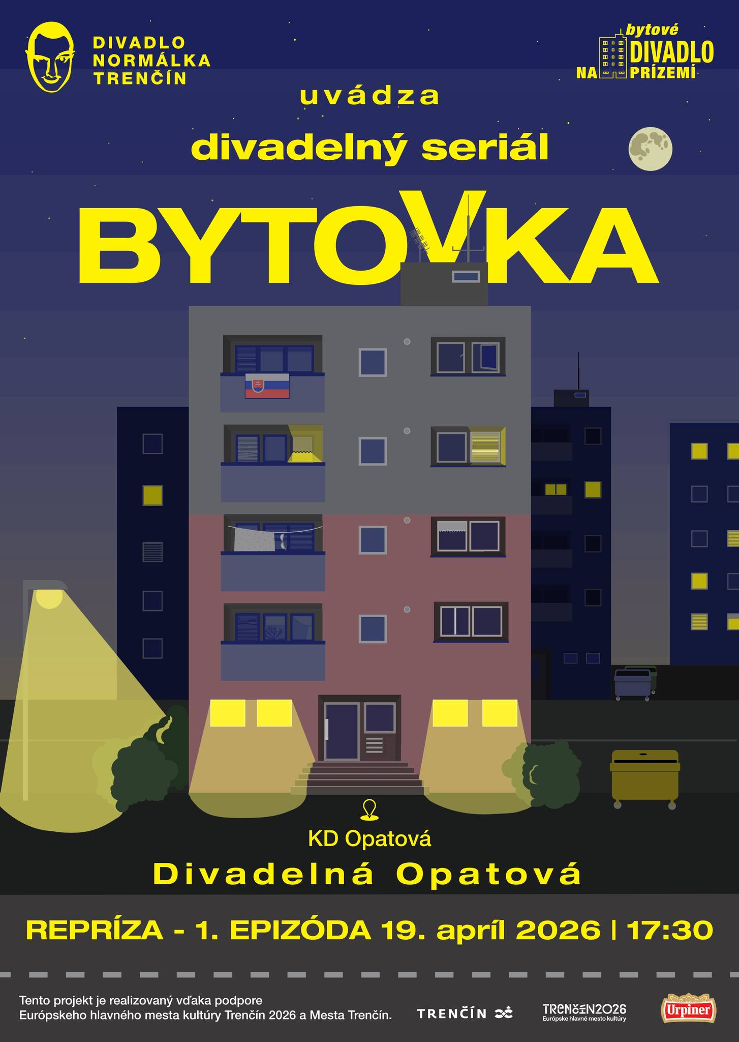 Divadelné predstavenie Bytovka (1. diel) + minikoncert Mona Luca - Divadelná Opatová
