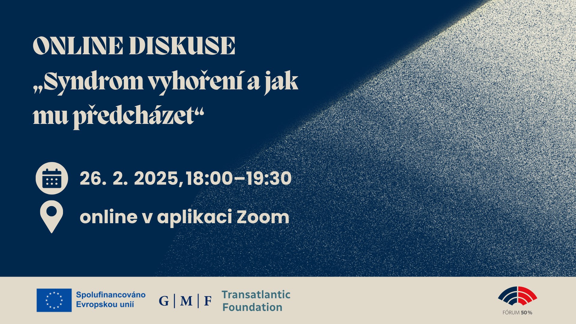 Syndrom vyhoření a jak mu předcházet (online diskuse)
