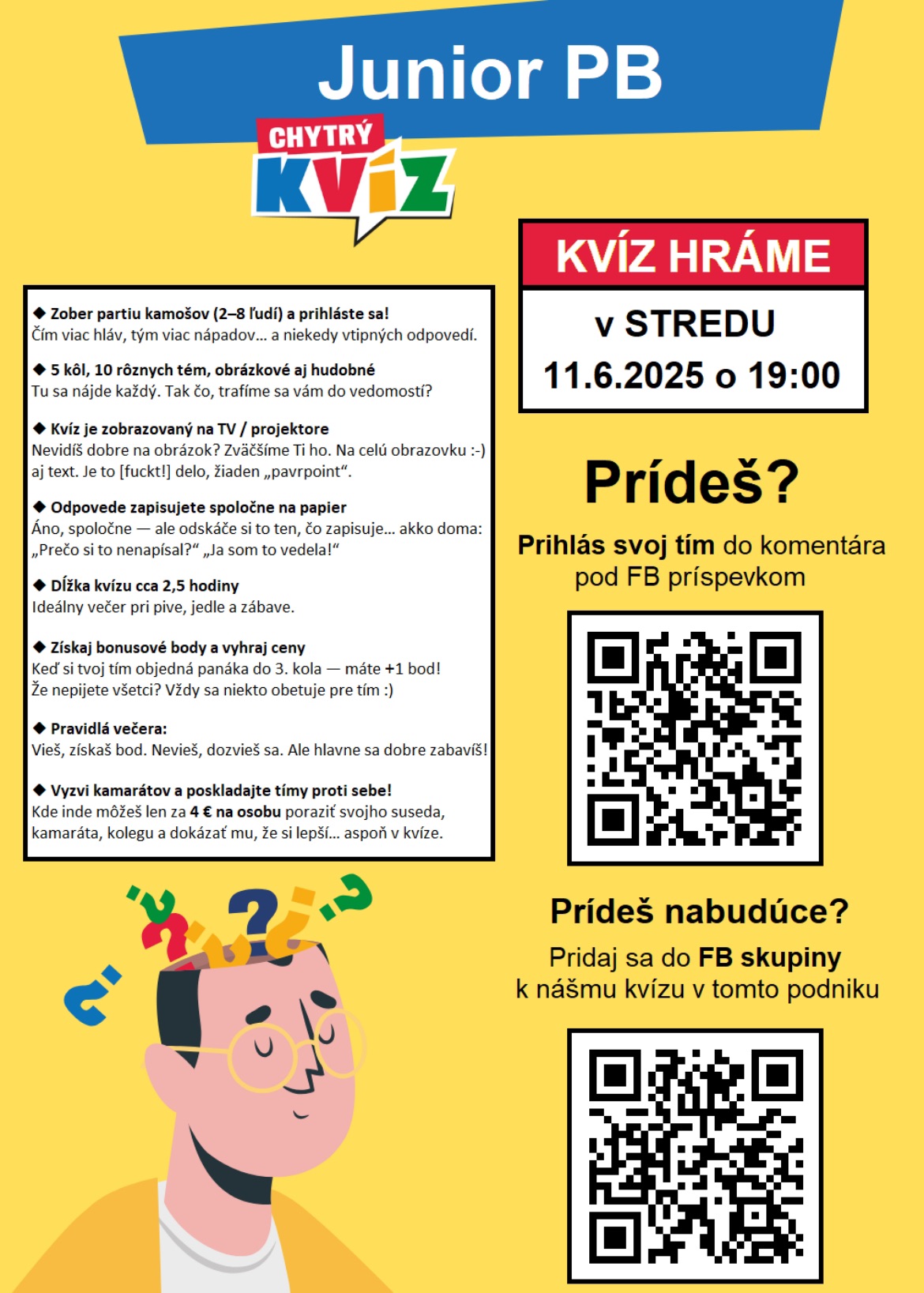 CHYTRÝ KVÍZ v JUNIOR PB
