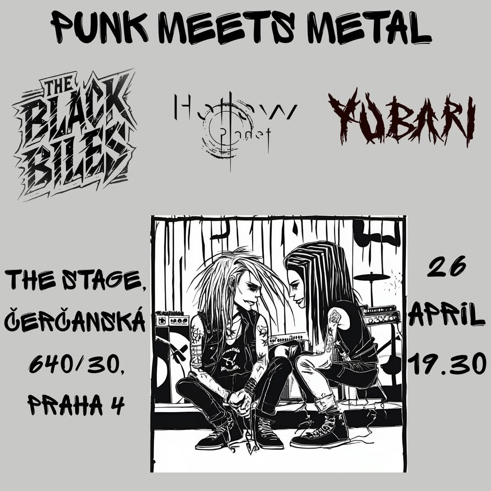 Punk meets Metal: The Black Biles + Hollow Planet + Yubari
