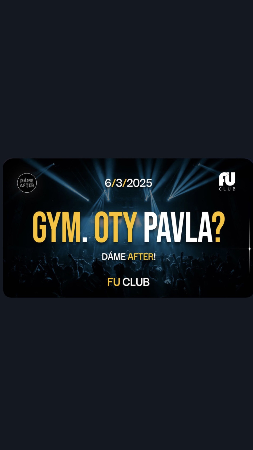 AFTERPARTY Gymnázium Oty Pavla