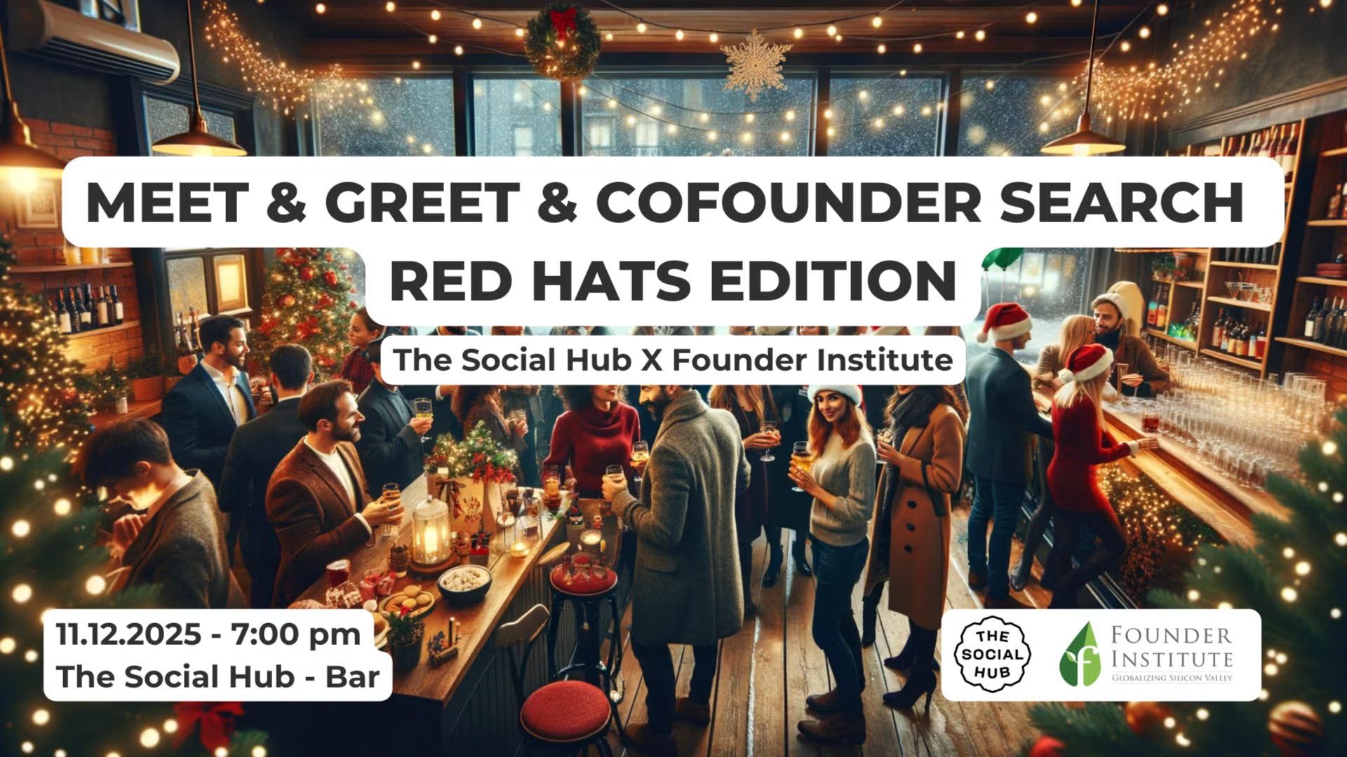 Founder Meet&Greet: In-Person Startup Networking Red Hats Edition!
