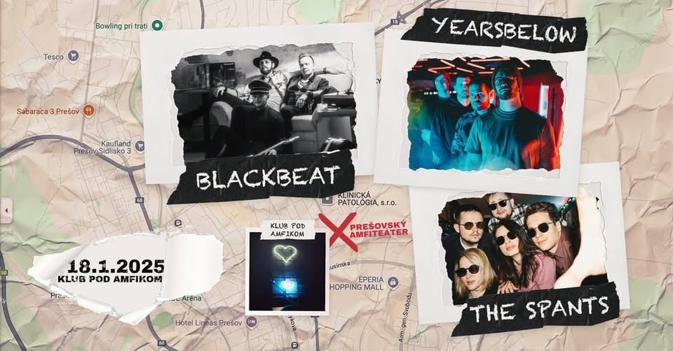 Koncert BLACKBEAT / THE SPANTS / YEARSBELOW