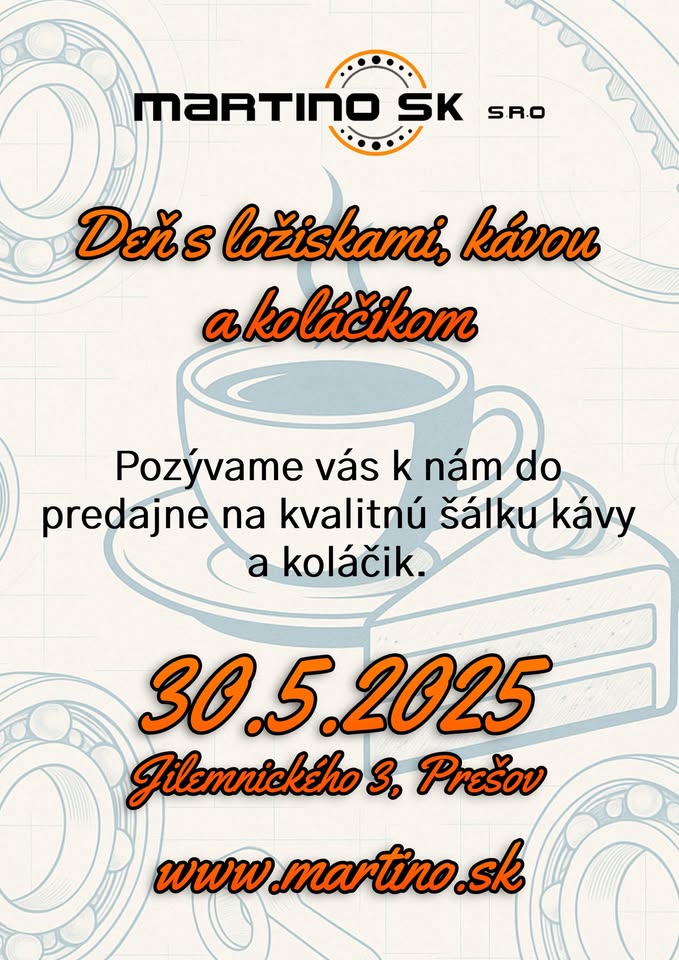 Deň s ložiskami, kávou a koláčikom..