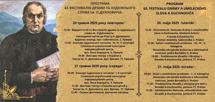 63. Festival drámy a umeleckého slova A. Duchnoviča