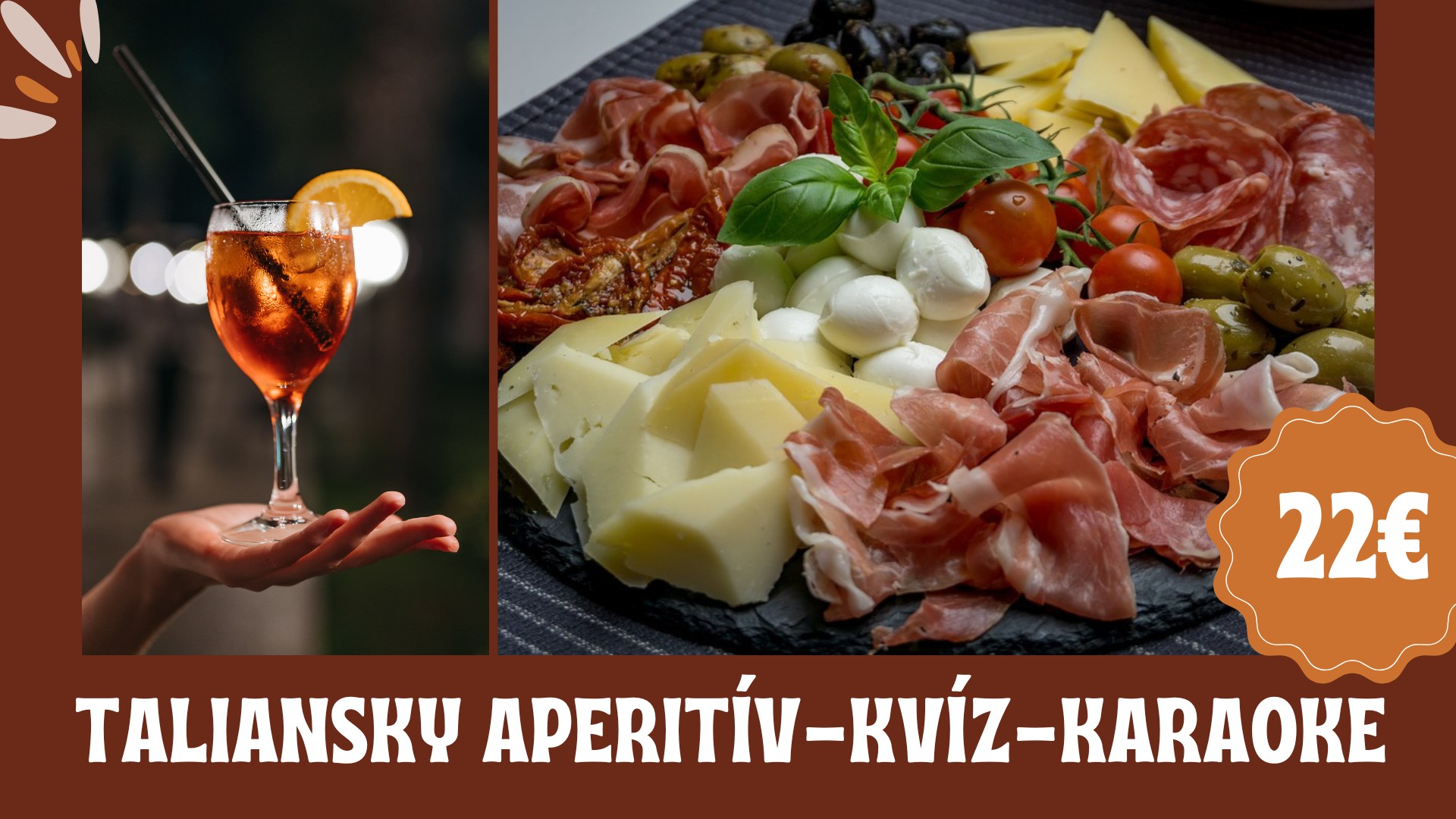 Taliansky aperitív po slovensky 3 lístky