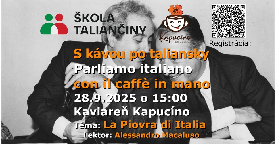 Talianske popoludnie v Kapucíne - un pomeriggio italiano al caffè  Kapucíno