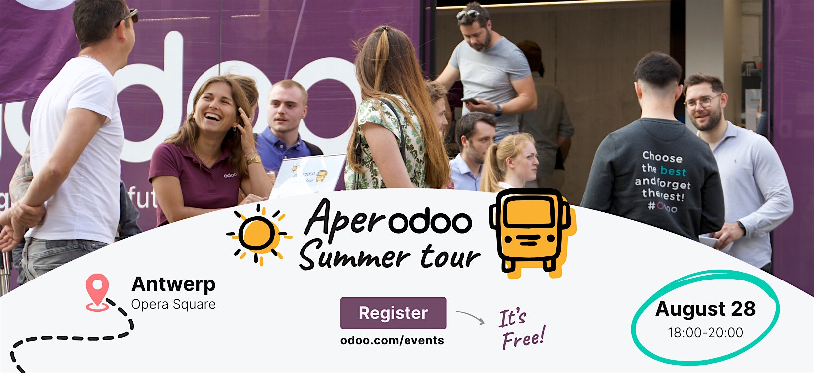 AperOdoo summer tour ☀️ #Antwerp