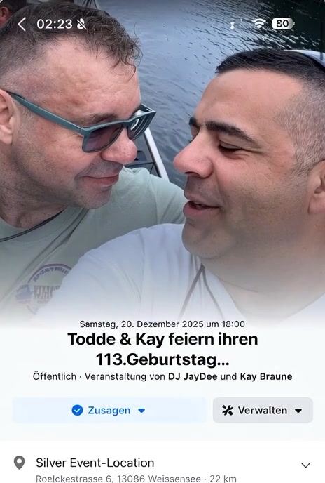 Todde & Kay feiern ihren 113.Geburtstag…