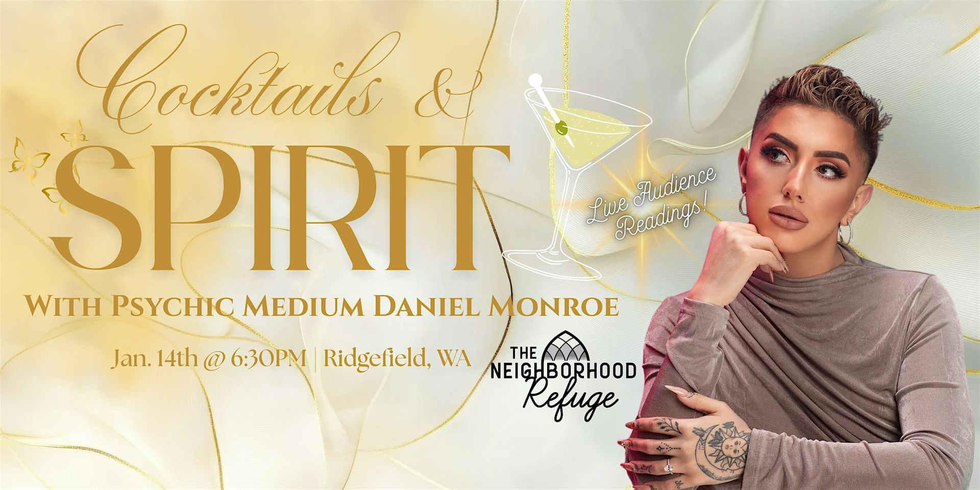 Cocktails & Spirit! With Psychic Medium Daniel Monroe
