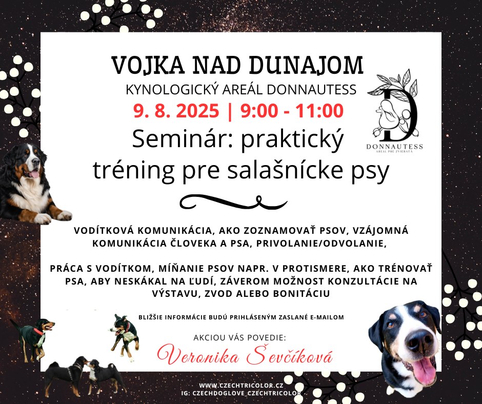 Seminár: praktický tréning pre salašnícke psy VOJKA NAD DUNAJOM