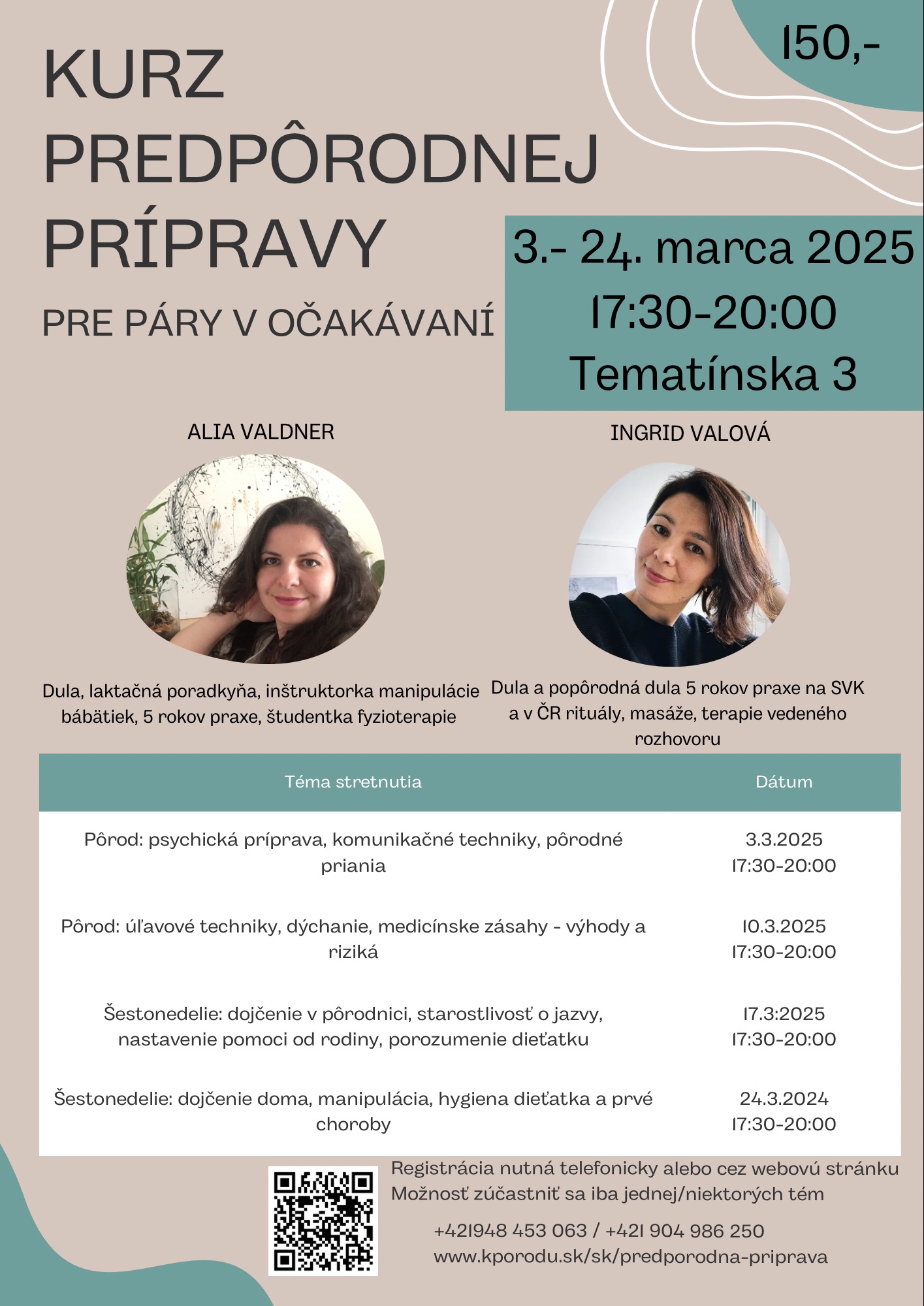 Predpôrodná príprava: kurz