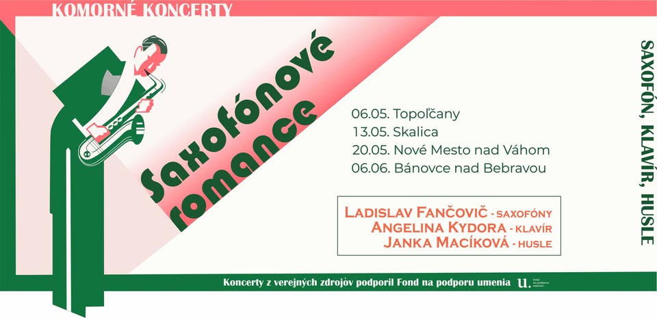 Saxofónové romance v Novom Meste nad Váhom / 70 music festival Piešťany