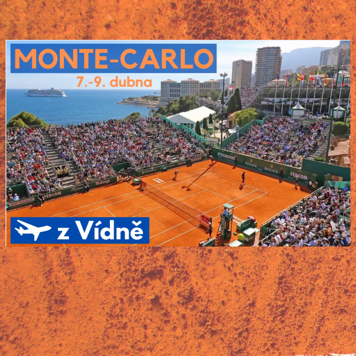 Zájezd do Monte Carla 7.-9.4.2025 s odletem z Vídně