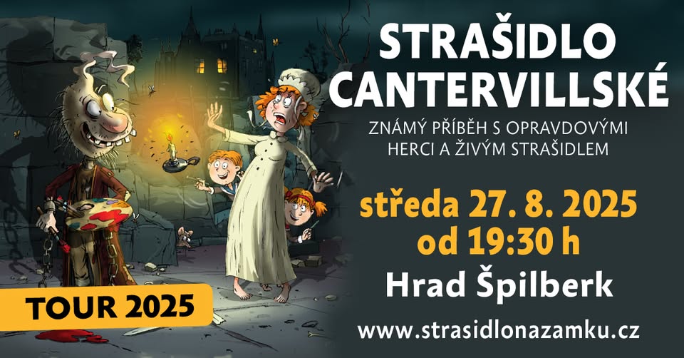 Strašidlo cantervillské na nádvoří hradu Špilberk
