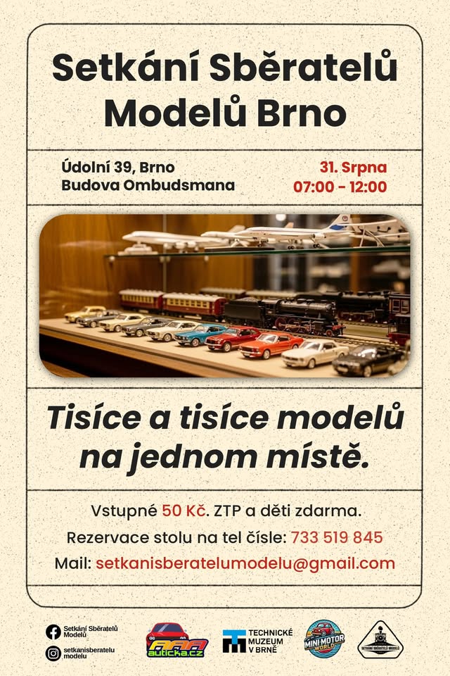 Setkání Sběratelů Modelů (BURZA) Brno