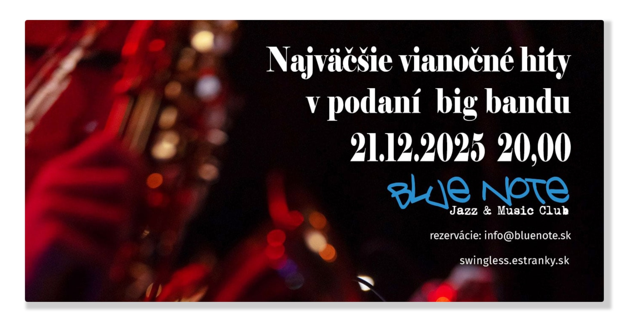 Swingless Jazz Ensemble / Najväčšie Vianočné hity v podaní bigbandu