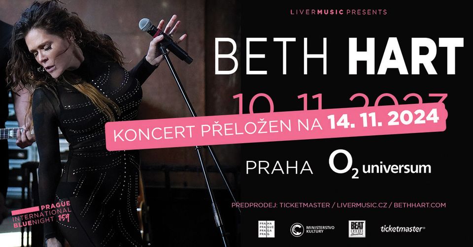 Beth Hart se vrací do ČR - 14.11. 2024