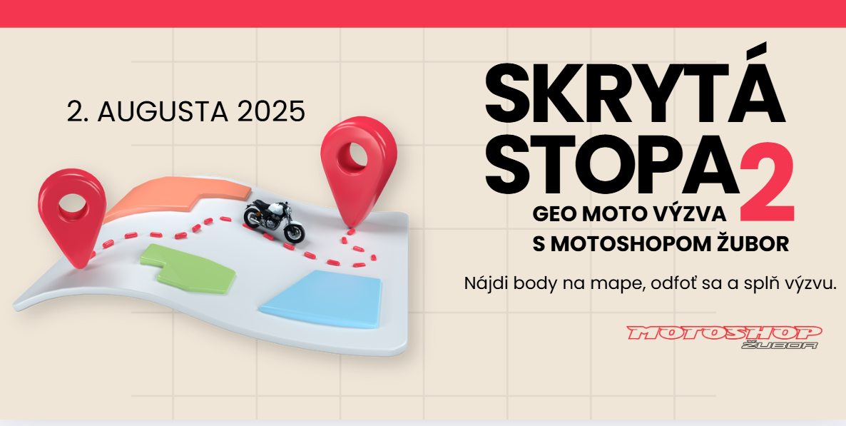 Skrytá stopa 2 - GEO MOTO VÝZVA S MOTOSHOPOM ŽUBOR