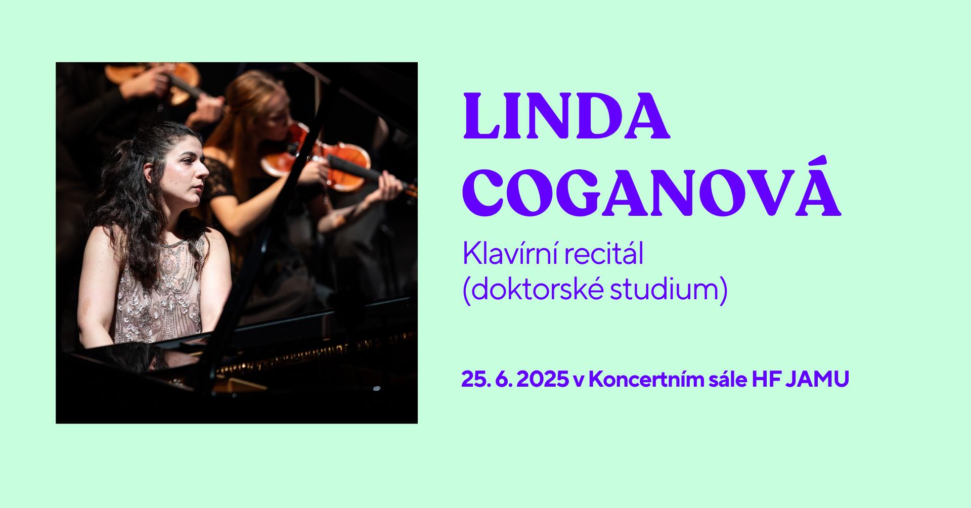 Klavírní recitál – Linda Coganová (doktorské studium)