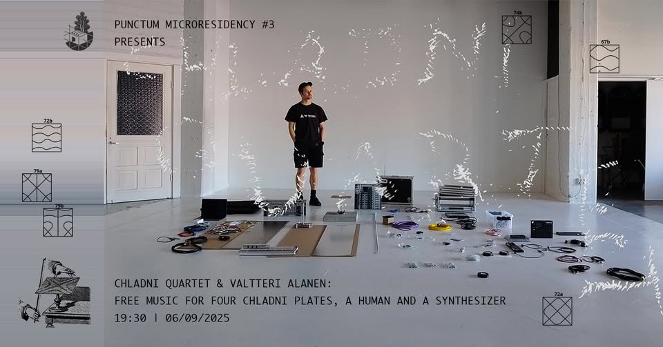 Chladni Quartet & Valtteri Alanen: Free Music for Four Chladni Plates, a Human and a Synthesizer