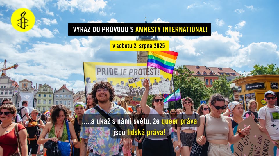 Přidej se k Amnesty na Pride průvod