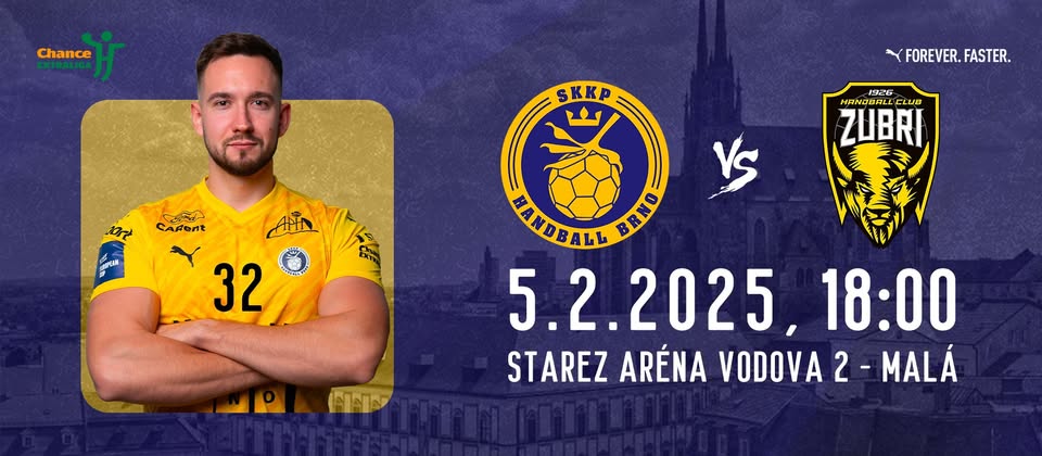 17.kolo Chance extraligy: SKKP Handball Brno vs. HC ROBE Zubří