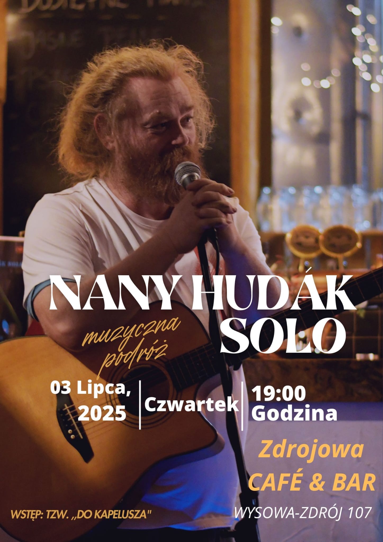 Nany Hudák solo z Prievidzy w Wysowej Zdrój w kawiarnii Zdrojowa