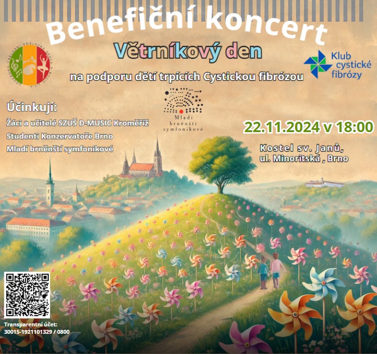 Benefiční koncert pro slané děti "Větrníkový den" Brno