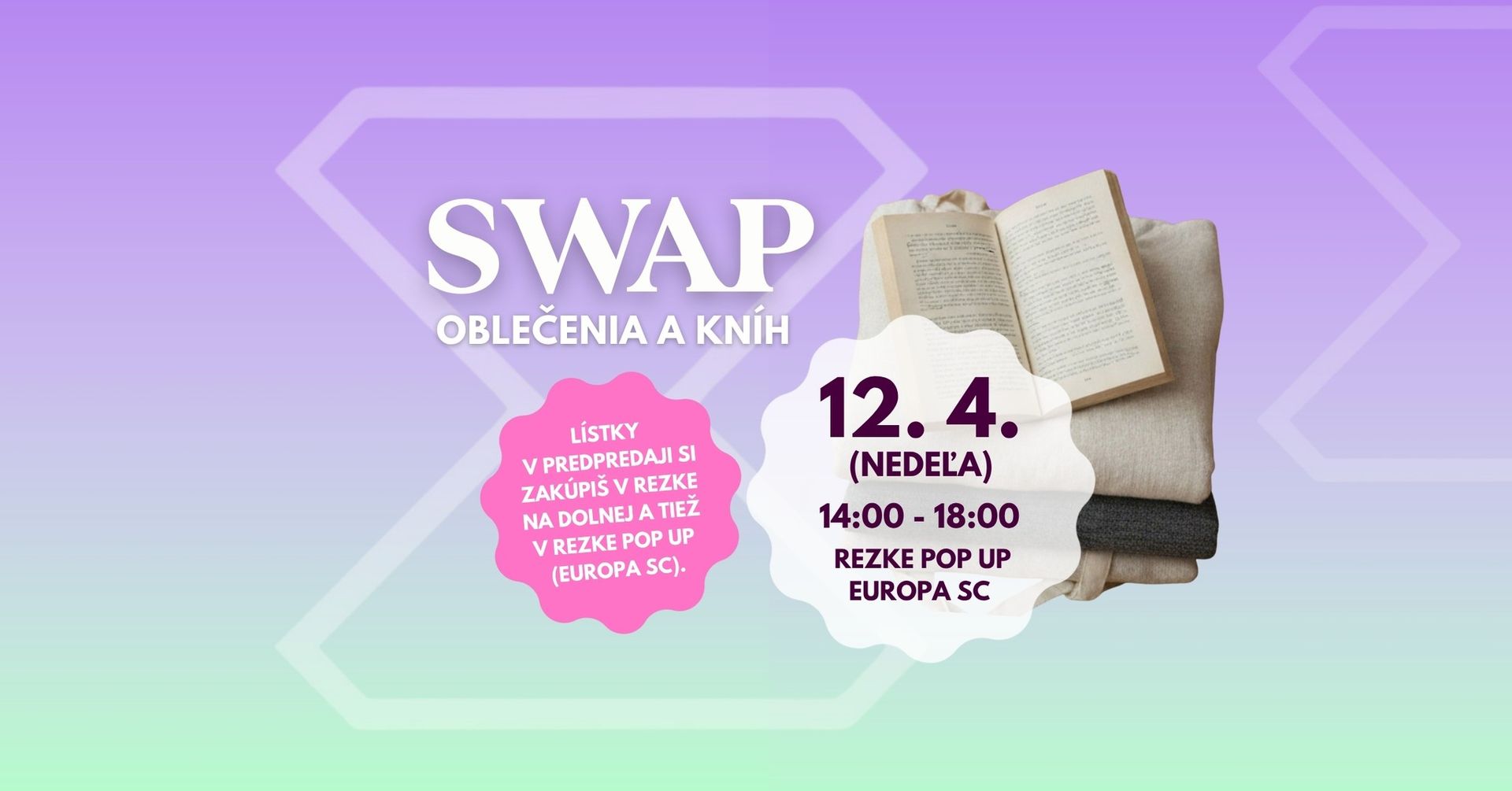👗 SWAP OBLEČENIA & KNÍH 📚