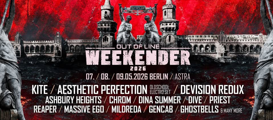 Out Of Line Weekender 2026 - Kite, Aesthetic Perfection, Sierra Veins & More!