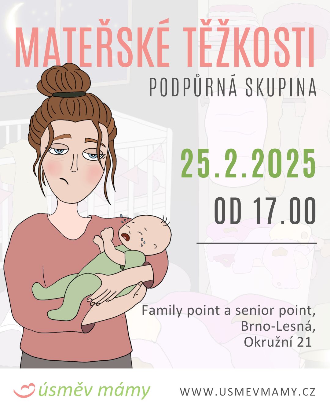 Mateřské těžkosti – podpůrné setkání BRNO