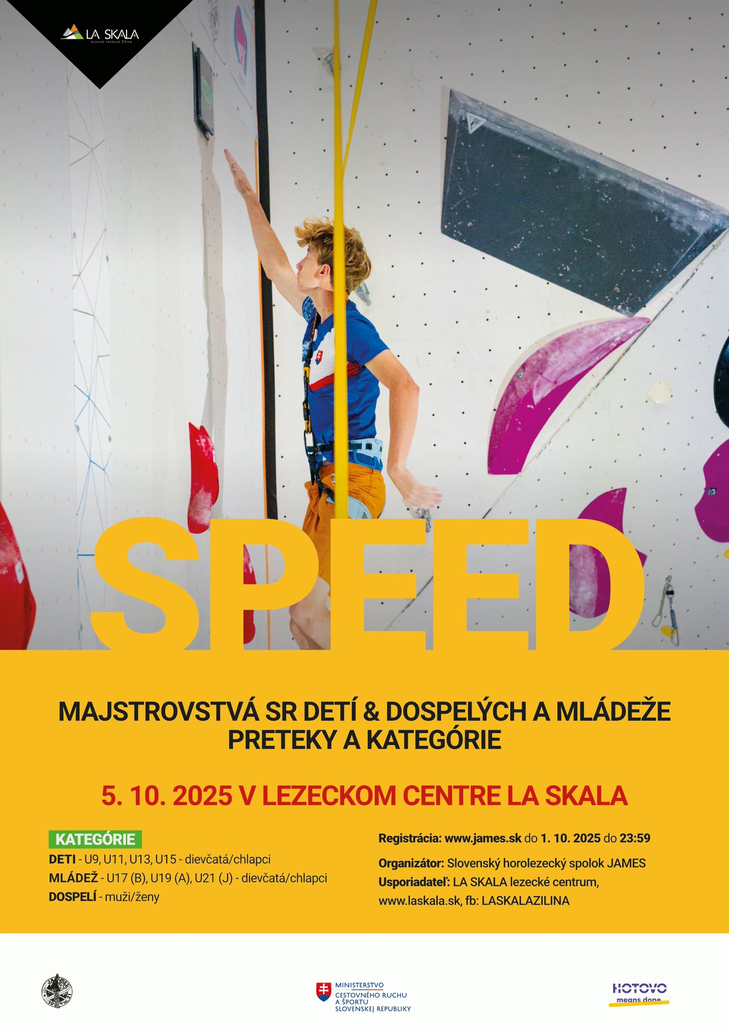 MAJSTROVSTVÁ SLOVENSKA DETÍ a DOSPELÝCH A MLÁDEŽE V DISCIPLÍNE SPEED - PRETEKY A KATEGÓRIE