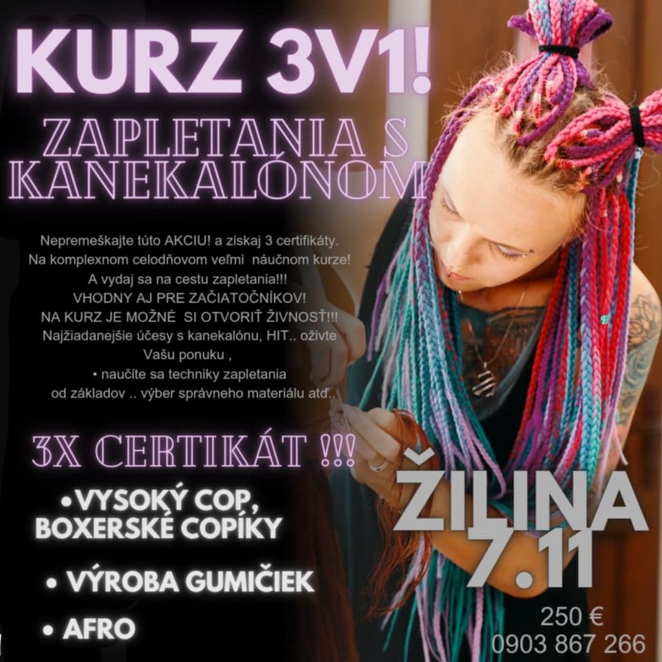 KURZ 3V1  zapletania s kanekalónom