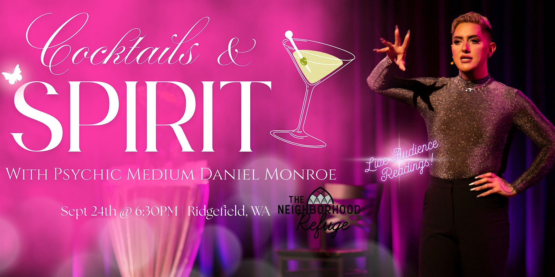 Cocktails & Spirit! With Psychic Medium Daniel Monroe