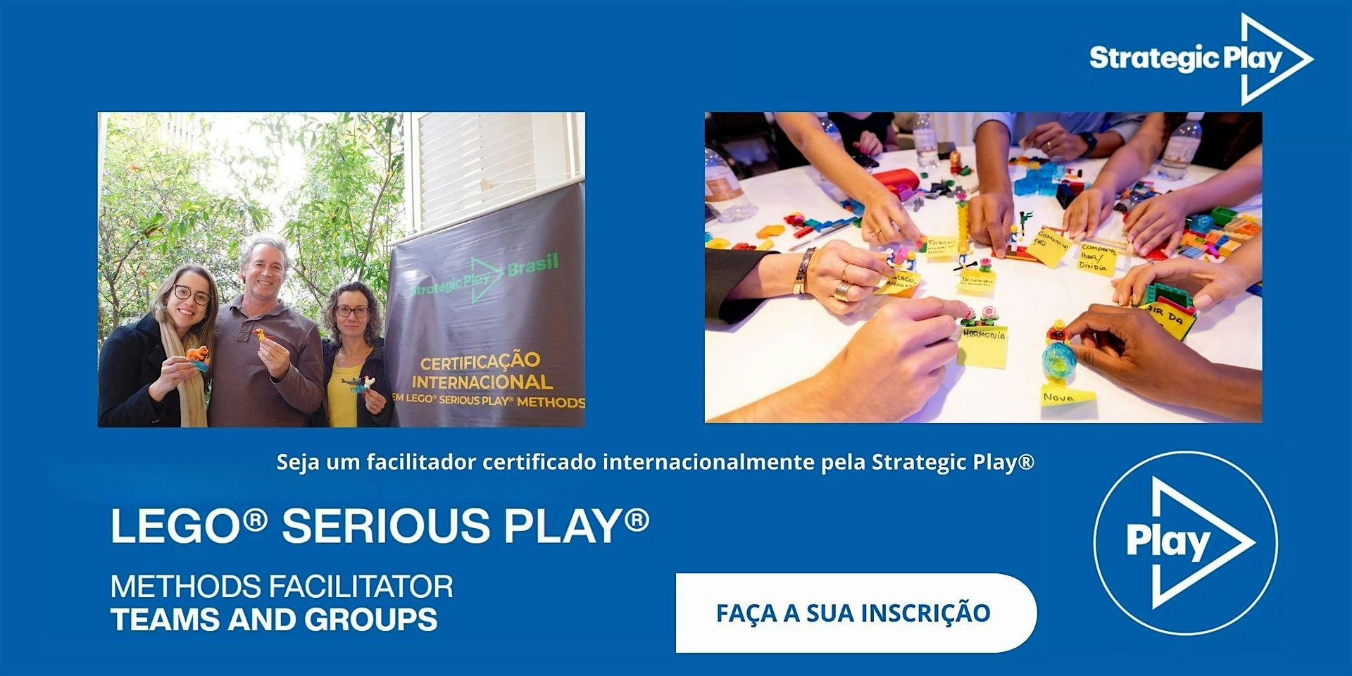 Certificação  LEGO® SERIOUS PLAY® Methods para Times & Grupo