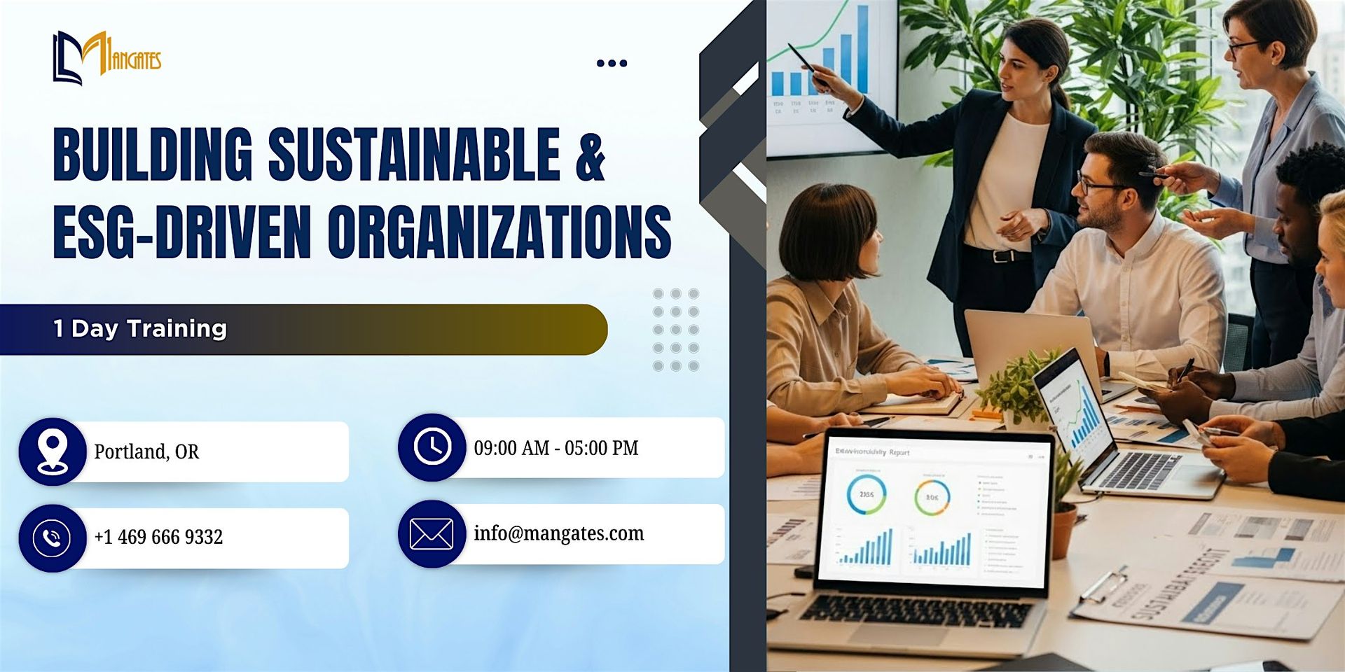 Building Sustainable & ESG-Driven Organizations: 1 Day Course, Portland, OR