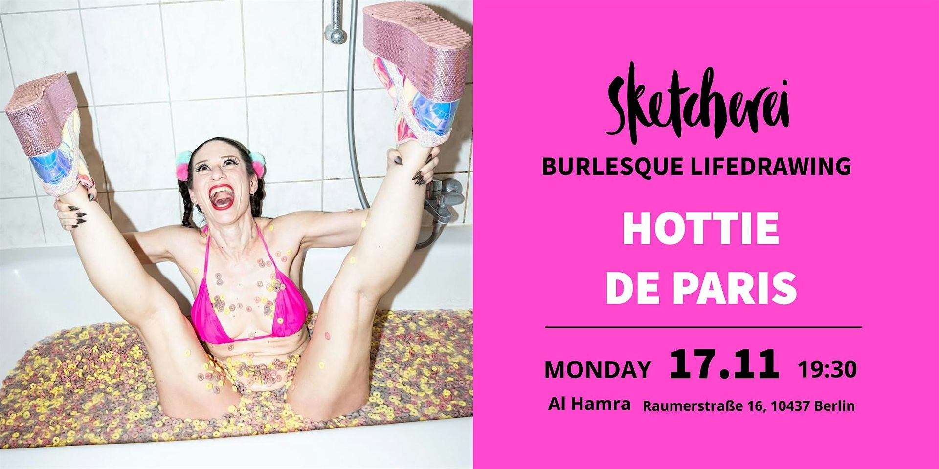 Burlesque  Life Drawing with Hottie de Paris