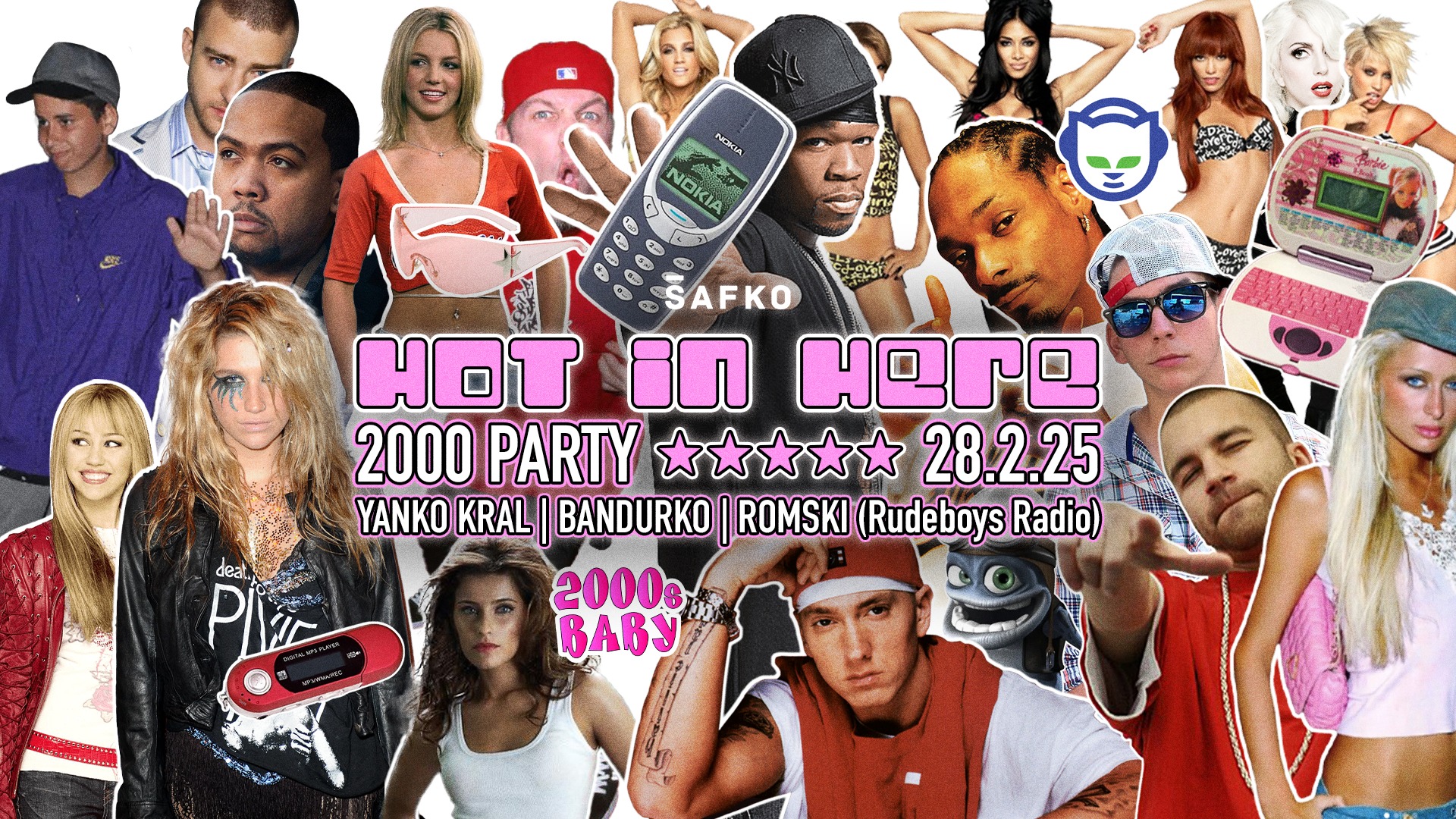 HOT IN HERE 2000s PARTY | PIATOK 28.02 | ŠAFKO KLUB