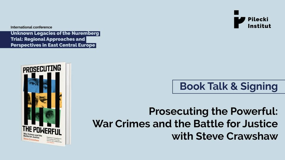 Book Talk: "Prosecuting the Powerful: War Crimes and the Battle for Justice" with Steve Crawshaw