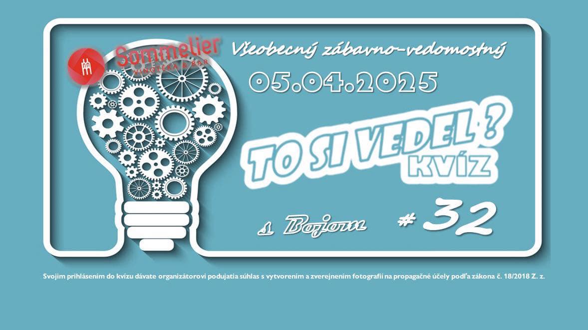 TO SI VEDEL? kvíz v Sommelier vinotéka & bar