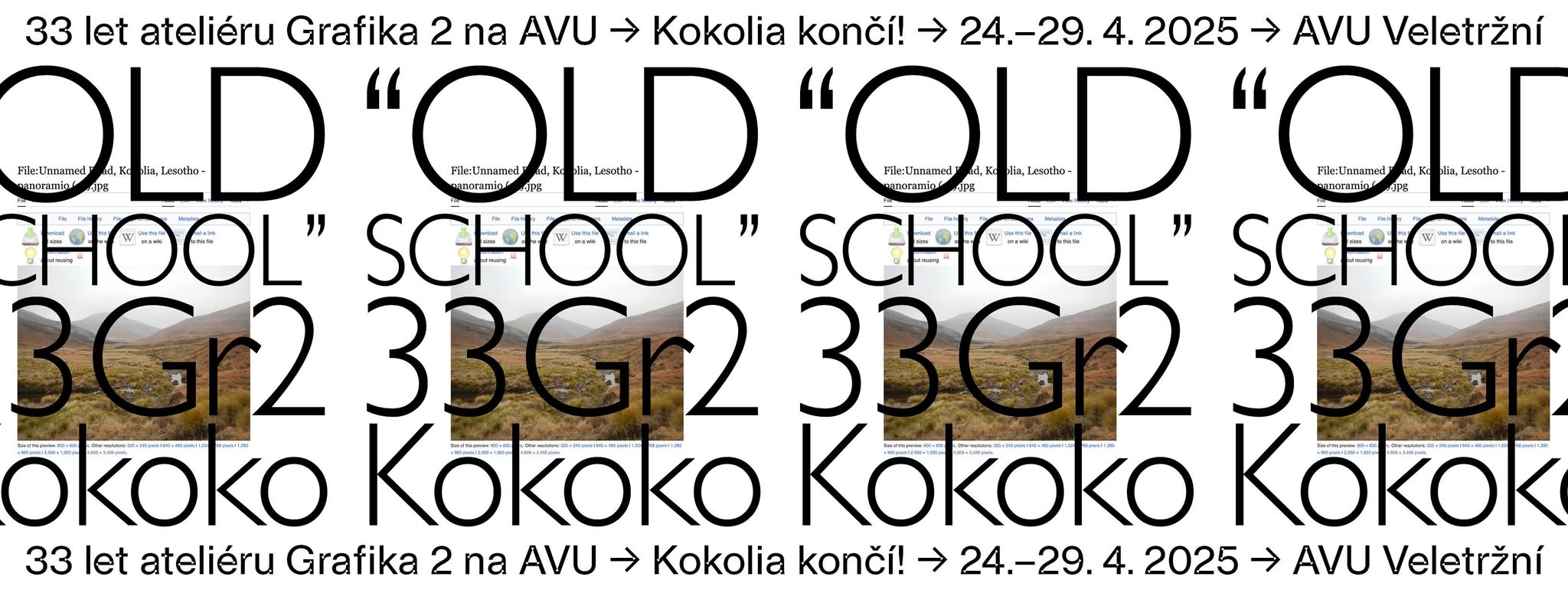 Kokolia končí! 33 let ateliéru Grafika 2 na AVU, “Old School”