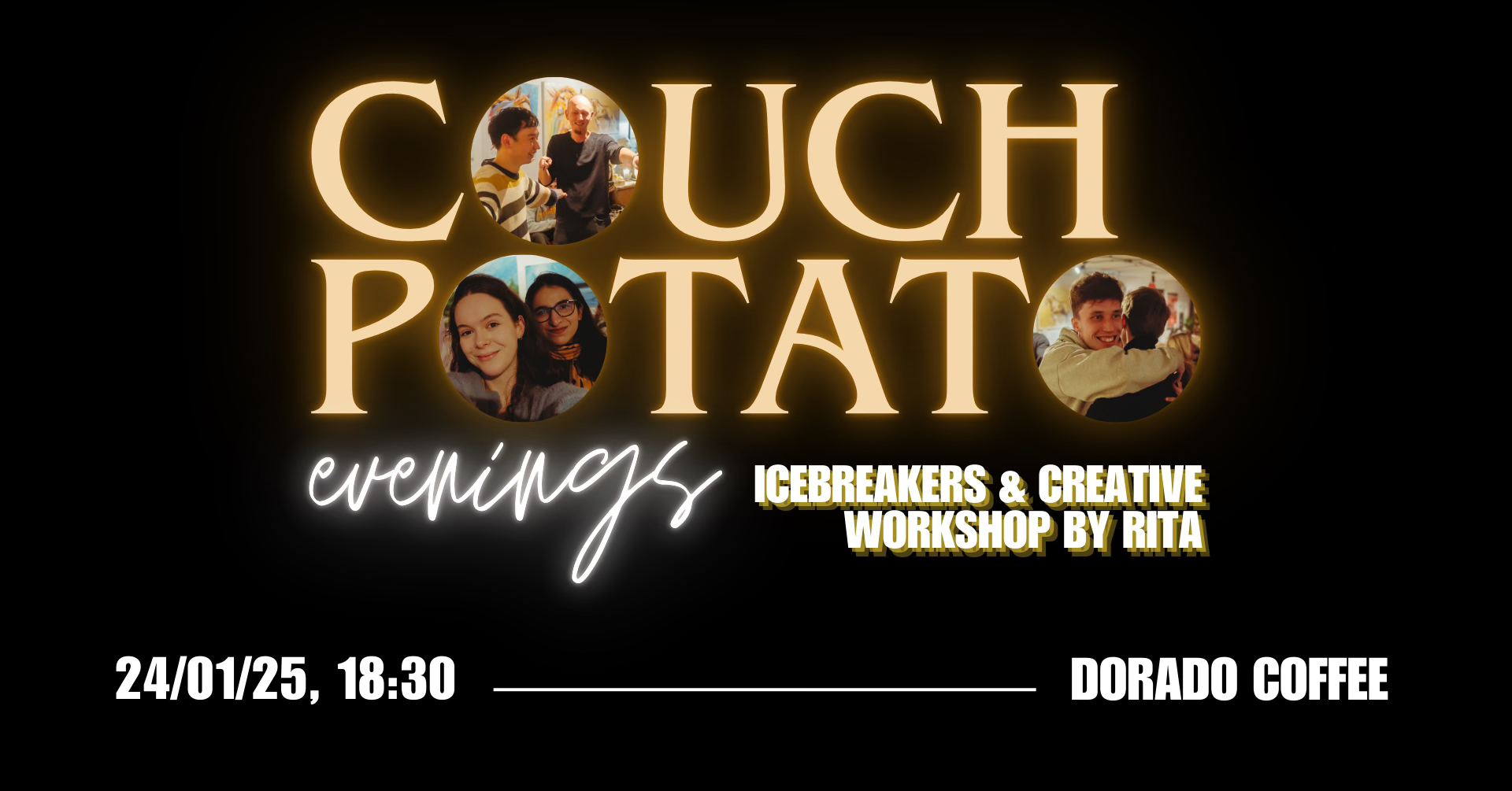 Couchpotato Evenings: Icebreakers & Creative Workshop by Rita🫂