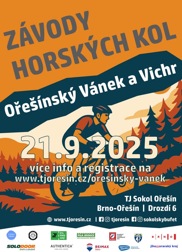 Ořešínský vánek, vichr a blesk - Závod horských kol