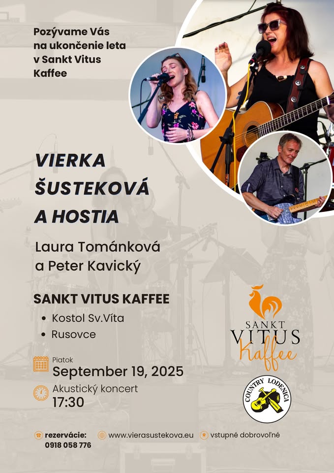 akustický koncert Viera Šusteková a hostia