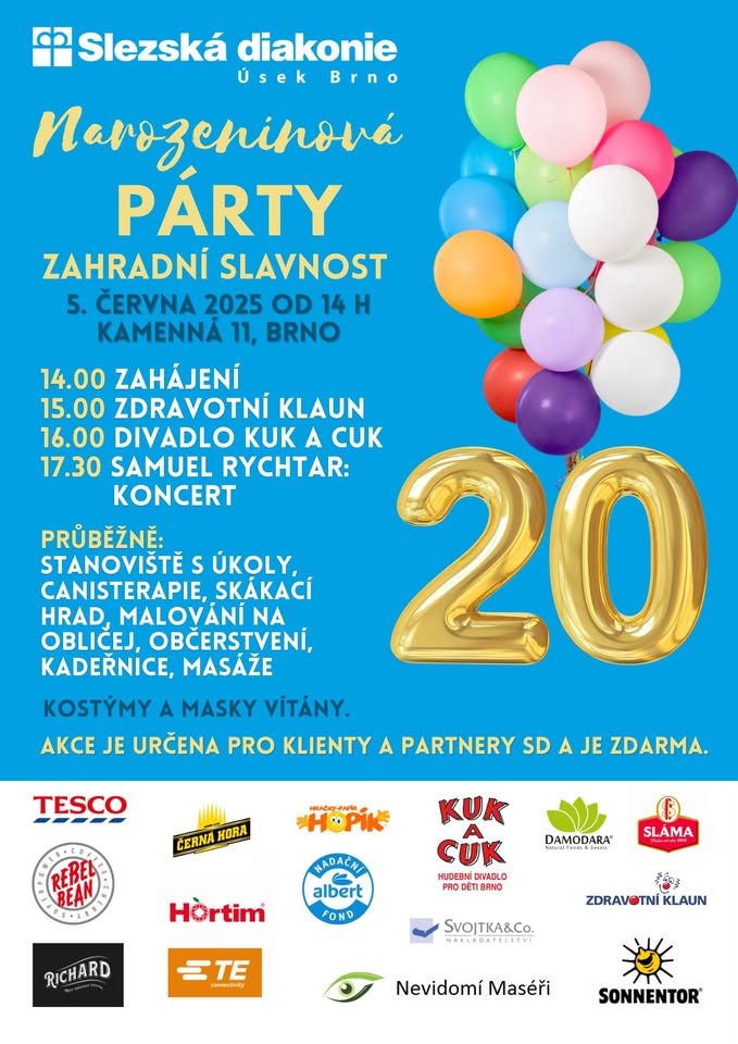 Zahradní slavnost Narozková párty